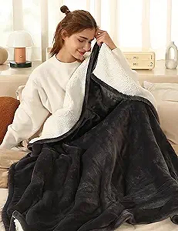 ESTINGO Heated Throw Blanket with 5 Levels 50x60