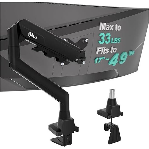 WALI Heavy Duty Monitor Arm for 17-49 Inch Screens