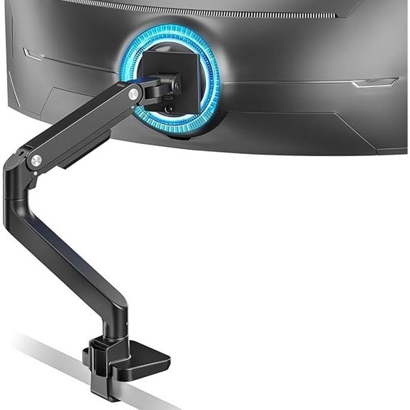 heavy duty adjustable monitor arm