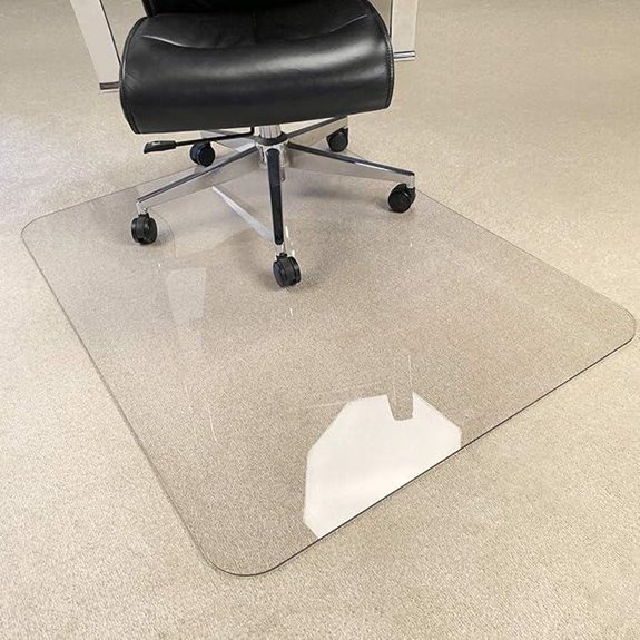 Heavy Duty Clear Chair Mat for Carpet or Hard Floor