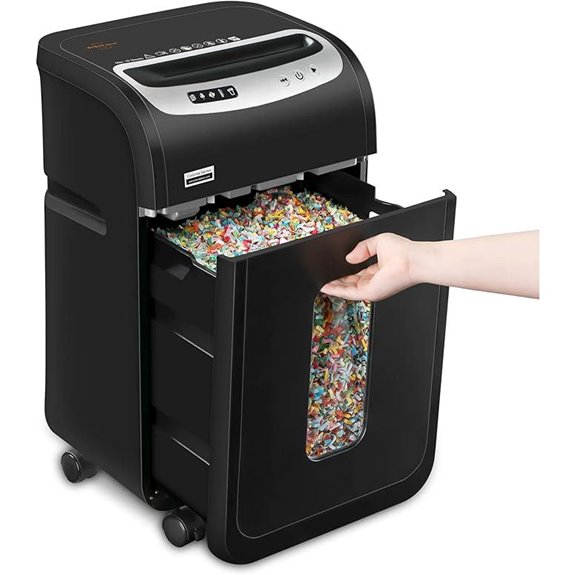 Heavy Duty Micro Cut Paper Shredder with Jam-Proof Feature
