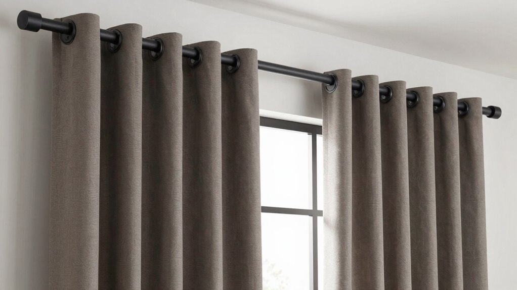heavy duty soundproof curtain rods