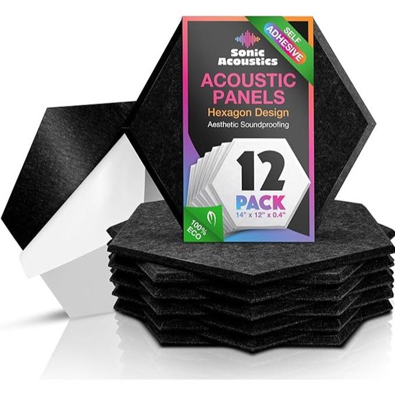 Sonic Acoustics 12-Pack Hexagon Acoustic Panels