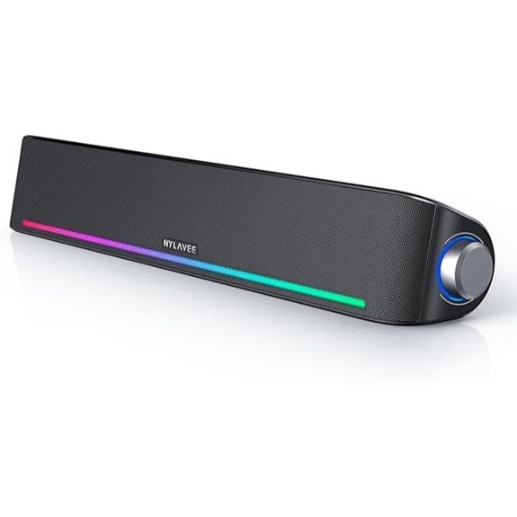Hi-Fi Computer Sound Bar with Bluetooth & Lights
