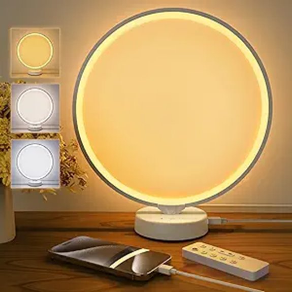 Sun Lamp 10,000 Lux Light Therapy with Remote