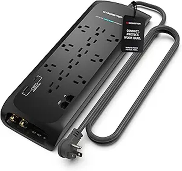 Monster Surge Protector with 4050 Joules and 12 Outlets