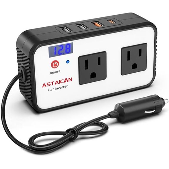 200W Car Power Inverter with USB-C & USB-A Ports