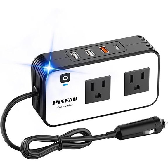 200W Car Power Inverter with USB and Dual Chargers