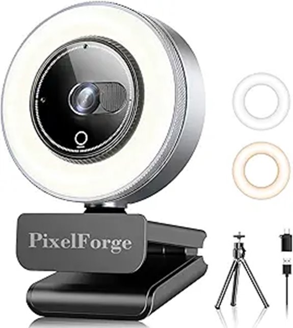 4K Webcam with Microphone and Privacy Cover