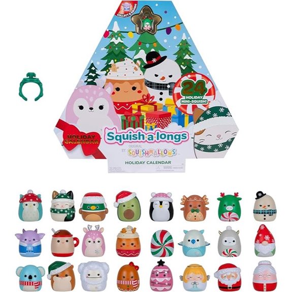 Squish-a-longs Holiday Countdown Calendar with 24 Mini-Squish