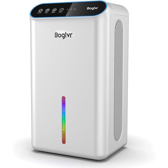 Dehumidifier for Home with Timer and Ambient Light