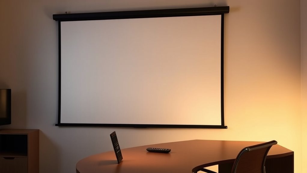 home office projector screen factors