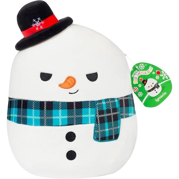 Squishmallows Ignacio Christmas Snowman Plush Toy
