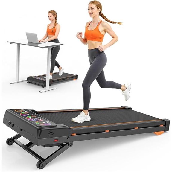 Walking Pad Treadmill with Incline and Bluetooth Speakers