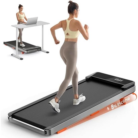 Walking Pad Treadmill with Incline and Remote Control