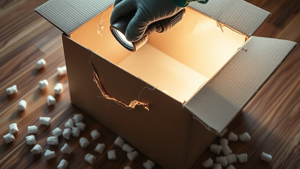 inspect package for damages