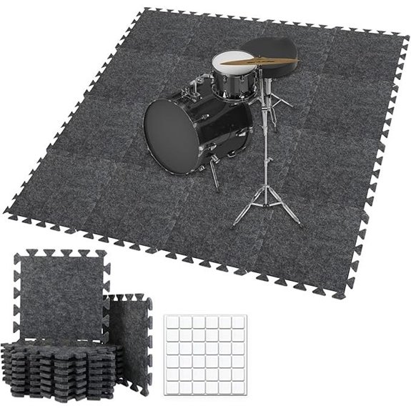 TroyStudio Interlocking Sound Absorbing Floor Mats (16 pcs)