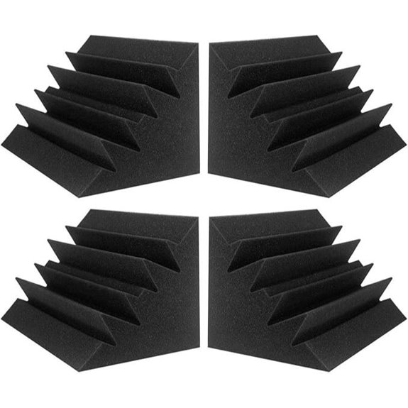 JBER 4 Pack Acoustic Foam Bass Trap Wall Panels