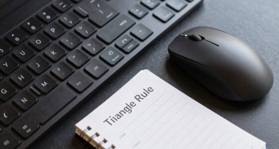 keyboard mouse notepad placement