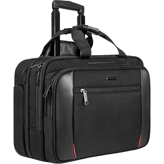 EMPSIGN 17.3 Rolling Laptop Bag with RFID