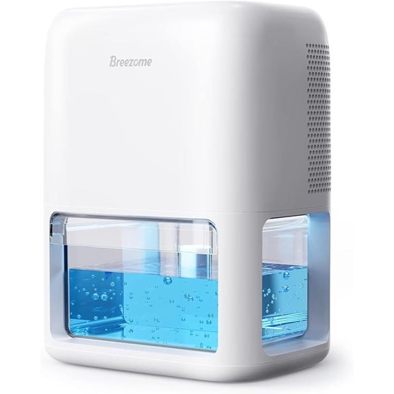 BREEZOME 60 oz Dehumidifier with Timer and Lights