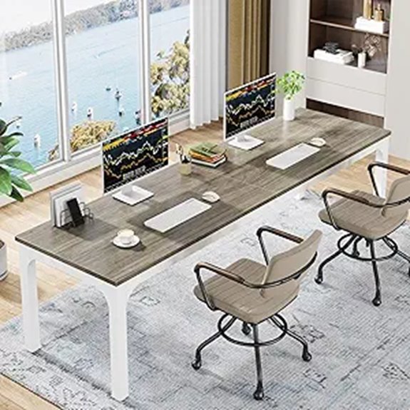 Tribesigns 78.7-Inch Double Office Desk