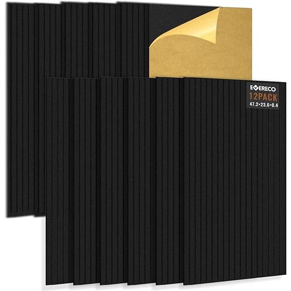 12 Pack Large Acoustic Soundproof Wall Panels