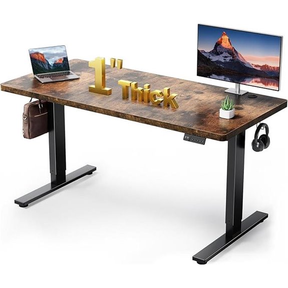Adjustable 60x28 Inch Electric Sit-Stand Desk
