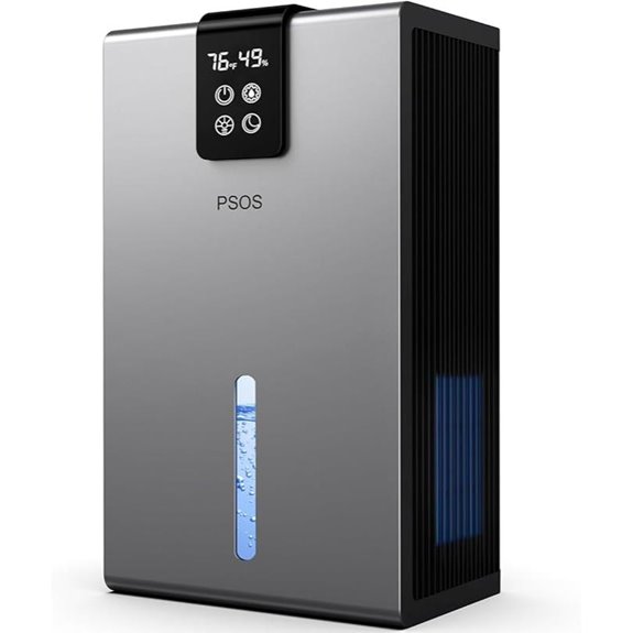 Dehumidifier with 98 OZ Tank and Ambient Light