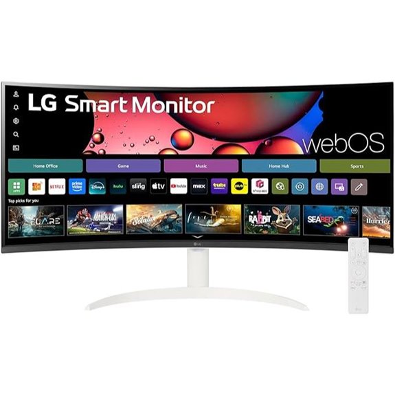 LG 34-inch QHD Curved Smart Monitor with Speakers