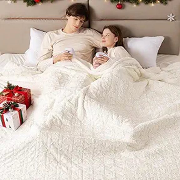large dual control electric blanket