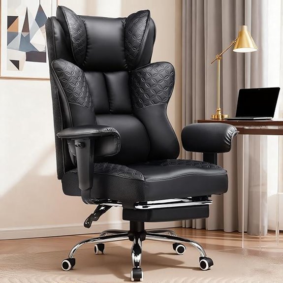 GTRACING Big & Tall Gaming Office Chair with Footrest