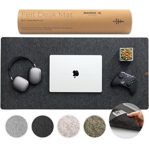 Nordik Large Felt Desk Mat for Keyboard and Mouse