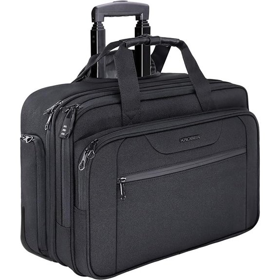 KROSER 17.3 Rolling Laptop Bag with RFID