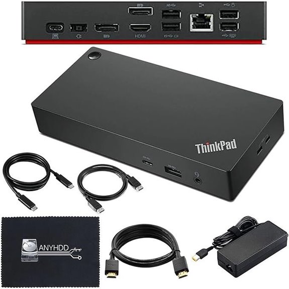 Lenovo Thinkpad Docking Station with Dual 4K Monitors