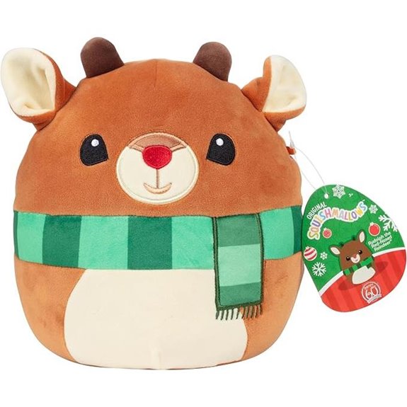 Squishmallows Rudolph Plush Toy (8-Inch Limited Edition)