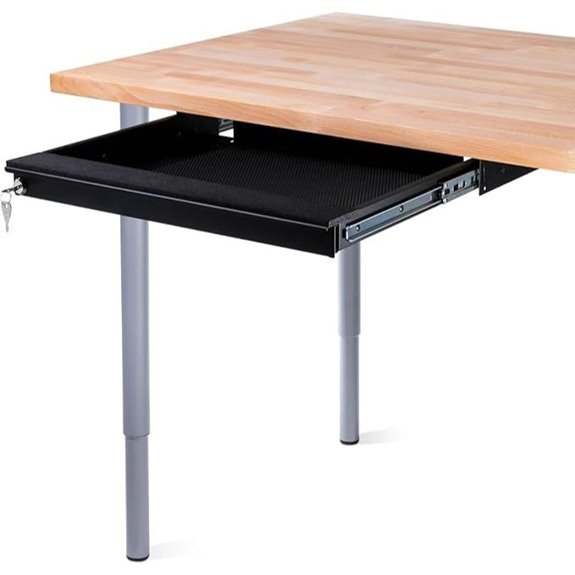 Penn Elcom Lockable Under Desk Laptop Drawer