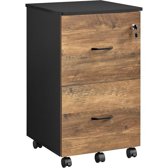 VASAGLE 2-Drawer Locking File Cabinet