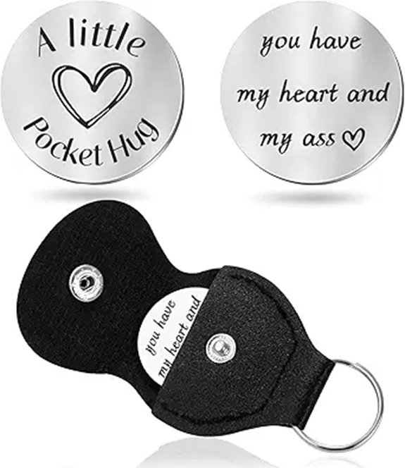 Pocket Hug Keychain for Men Long-distance Couple Gift