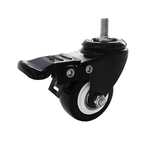 VWINDESK 2 M8 Locking Swivel Caster Wheels Set