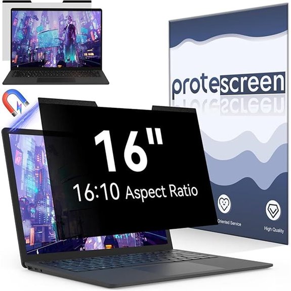 Magnetic 16 Laptop Privacy Screen for Monitors