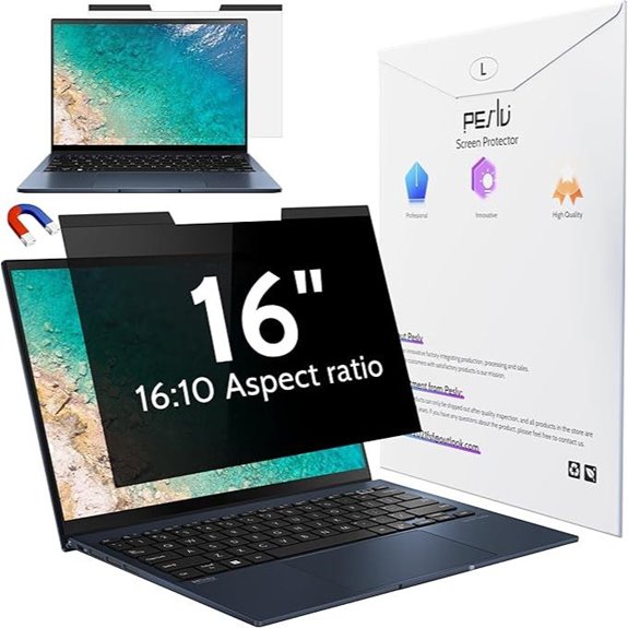 Magnetic 16-inch Privacy Screen for Laptops