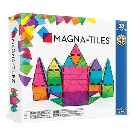 MAGNA-TILES Classic 32-Piece Magnetic Building Set