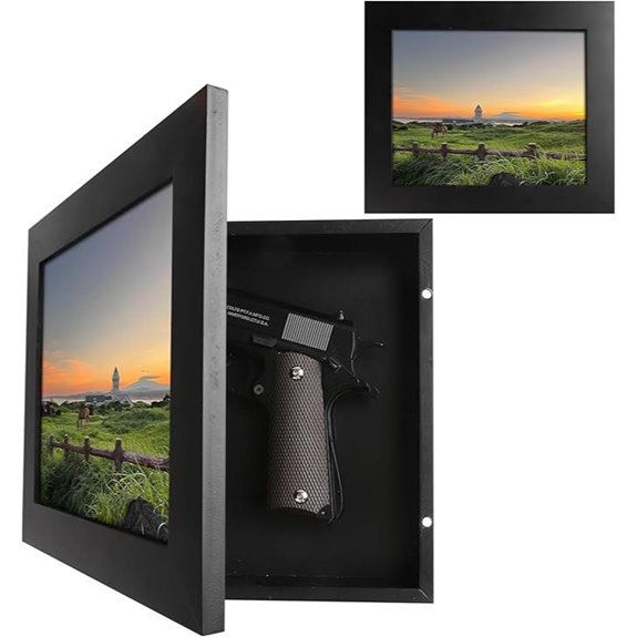 BARGIFTS Hidden Gun Wall Mount with Magnetic Lock