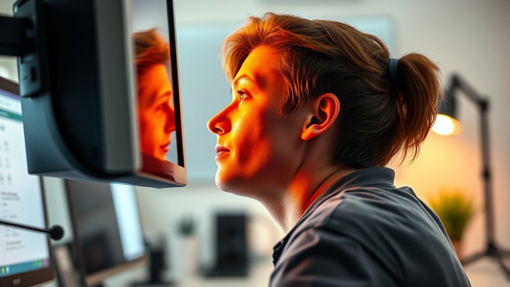 maintain monitor at eye level