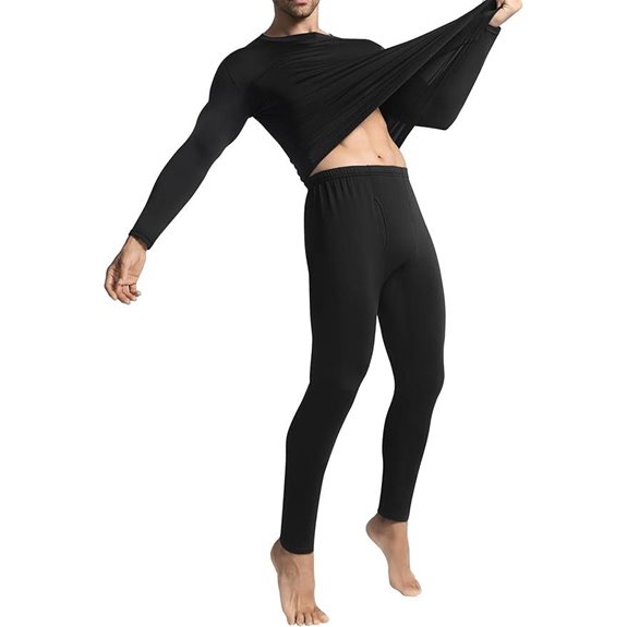 Men's Thermal Long Johns Fleece Base Layer Set