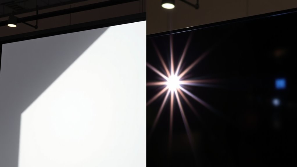 managing screen glare visibility