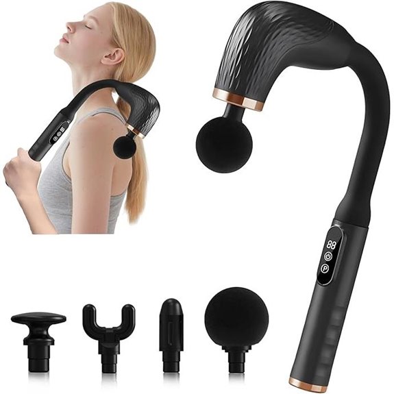 Massage Gun with Extension Handle and Multiple Settings