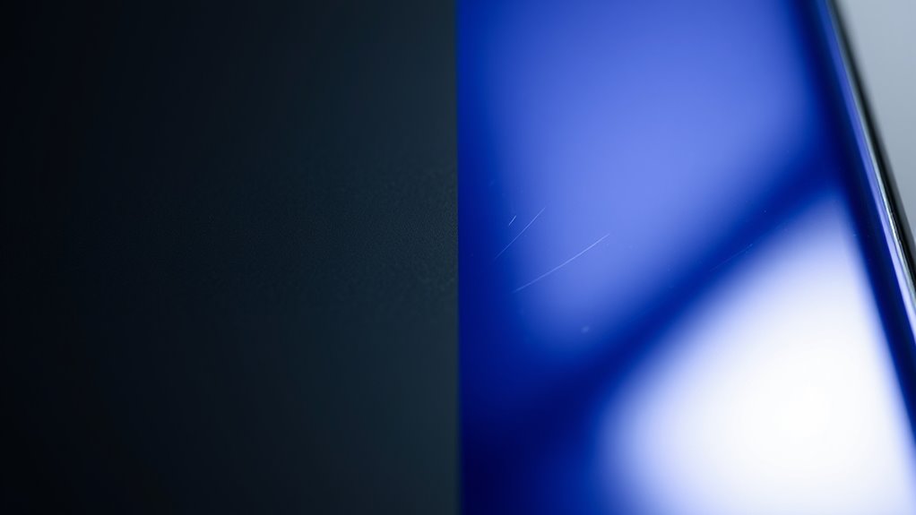 matte reduces glare and fingerprints