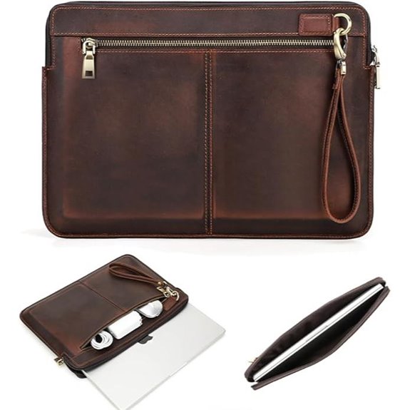 Leather Laptop Case & Document Bag for Men